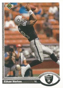 Ethan Horton Los Angeles Raiders 1991 Upper Deck NFL #582